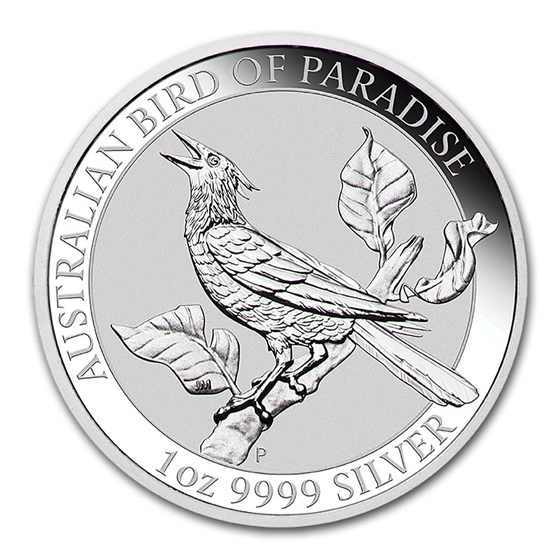 2019 Australia 1 oz Silver Bird of Paradise Manucodia BU 2019 Australia 1 oz Silver Bird of Paradise Manucodia BU